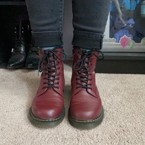 Dr. Martens 1460 Youth Delaney Boot (Cherry)